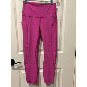 Women's Lululemon Rose Pink Leggings Size 6